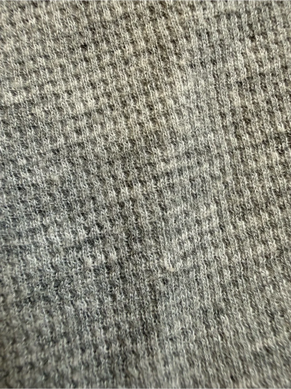 The Children's Place Long-Sleeve Waffle Thermal Tops in White and Gray